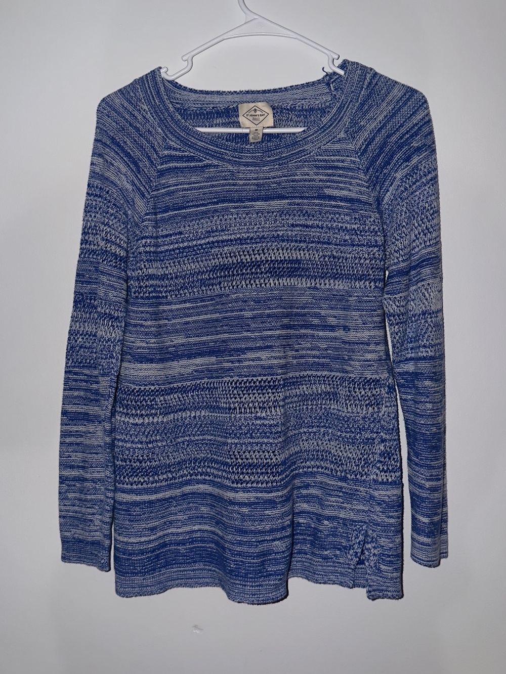 St. John's Bay Blue Marled Crewneck Sweater